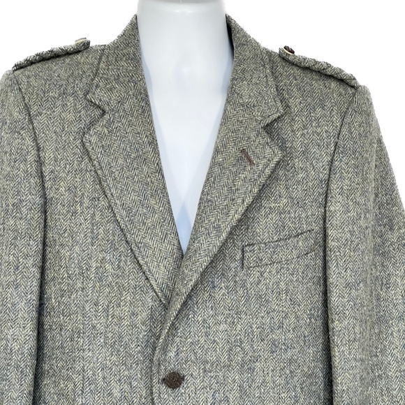 Vintage Edgar of Scotland 100% Pure Wool Prince Charlie Bagpiper Jacket Size L42 - Picture 2 of 8